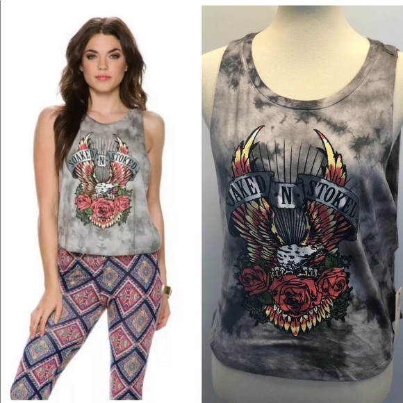 Billabong Tops - Billabong Women's Only Lights Cropped Muscle Tee